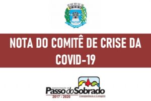 Nota do Comitê de Crise da COVID-19