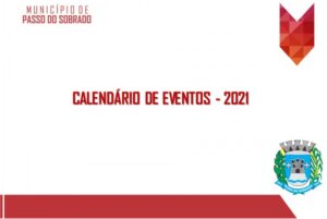 Calendário de eventos 2021.